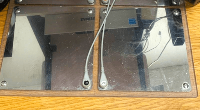 competitors image of their used electrode plates that showing wear and tear