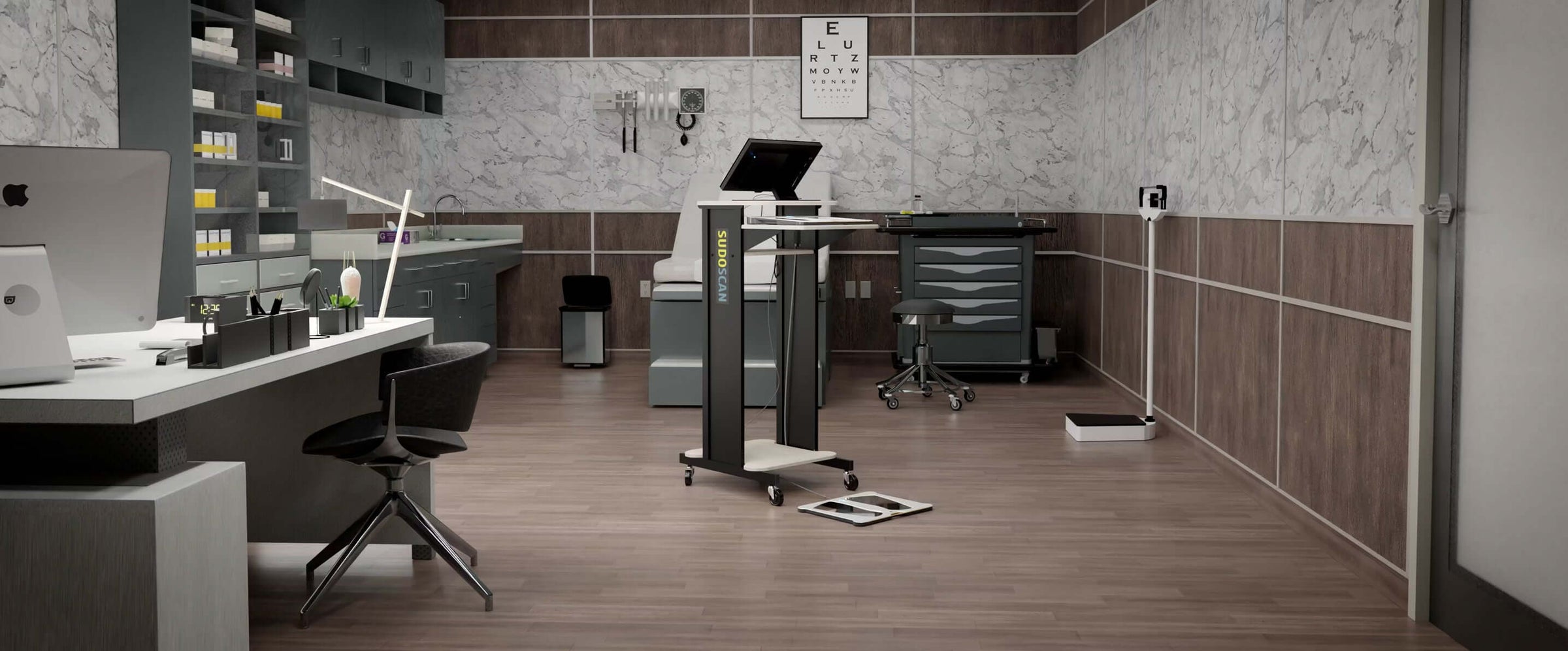Cover image of Sudoscan in a medical clinic