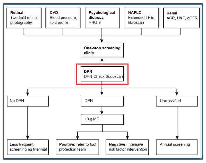 Graph for study on early diagnosis of diabetic peripheral neuropathy article